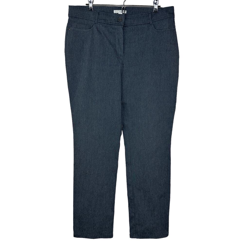 Dana Buckman Heavyweight Straight Leg High Rise Pants Women 12